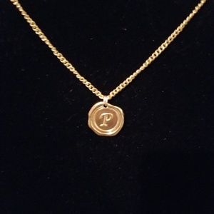 Miranda's Paparazzi Style Jewelry - Gold Necklace with Initial P Charm Miranda's Paparazzi Style Jewelry - Gold Necklace with Initial P Charm